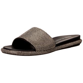 Anne Klein Amelie Slide Sandal Black AMEL01F9-098 Womens