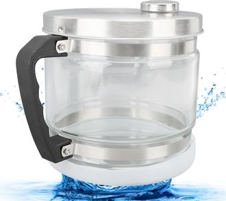 Infinite Destilador De Agua De 4 Litros: Recipiente De Vidrio Con Tapa Y Asa De Acero Inoxidable: Una Alternativa Pr&aacute;ctica Y Coleccionable Para El Hogar Y La B
