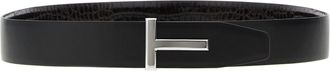 Tom Ford Mens Brown Calfskin Belt