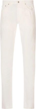 Pantaloni Torino Jazz Jeans - Heren - Slim Fit Broeken - Wit - W40 - Katoen - Broeken