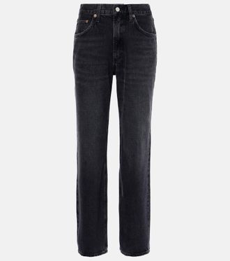 A Gold E Valen mid-rise straight jeans