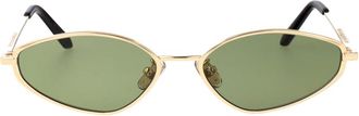 Retro Superfuture Zyra Zonnebril - unisex - Zonnebrillen - Geel - 58 MM - Accessoires