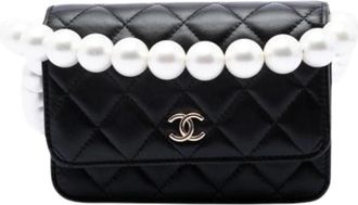 Chanel Pre-owned Mini Crossbody Bag - Dames - Vintage Mini Tas - Zwart - ONE Size - Leer - Vintage