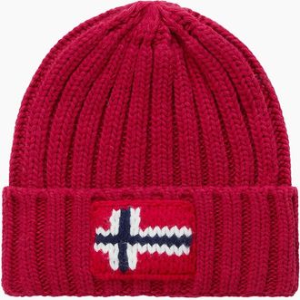 Napapijri Mens Napapijri F-Semiury Beanie - Red