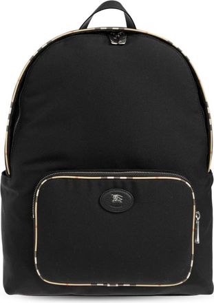Burberry Logo Rugzak - Heren - Rugzakken - Zwart - ONE Size - Leer - Tassen