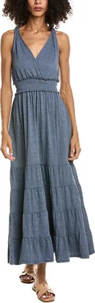 Max Studio Empire Waist Tiered Maxi Dress