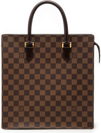 Louis Vuitton Damier Brown Pvc Leather Handbag Tote Bag (Pre-Owned)
