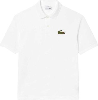 Lacoste Heren L.12.12 Geborduurd Logo Loose Fit Poloshirt (Wit)