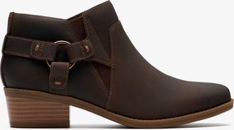 Clarks Danyelle Gema Taupe Oily Leather