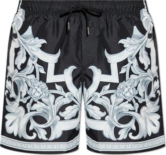 Versace Badmode, Heren, Zwart, L, Zwemshorts