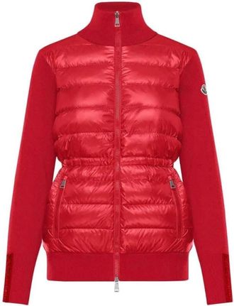 Moncler Truien - Dames - Vesten - Rood - M - Wol - Truien & Vesten