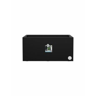 ELHO Vivo Next Long 60 Floreira - Negro - L 59 X P 30 X H 29 Cm - Interiorexterior - 100% Reciclado