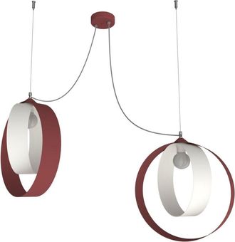 Lumicom Shell L&aacute;mpara De Techo 2 Luces Bicolor Matt