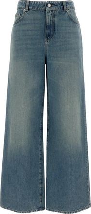 Alexander McQueen Wide Leg Jeans - Dames - Loose Fit Jeans - Blauw - W27 - Katoen - Jeans