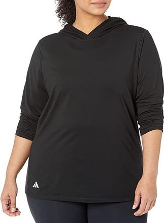 adidas Golf Performance Golf Hoodie Womens Clothing Black : LG, Polyester/Spandex