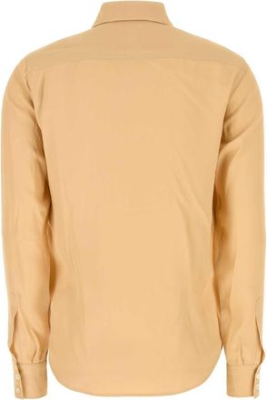 Jil Sander Womens Peach Viscose Shirt Sand Exterior: Camicie