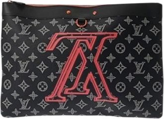 Louis Vuitton Pre-owned Clutches, male, Blue, Size: ONE SIZE Pre-owned Clutch Bag, Pochette