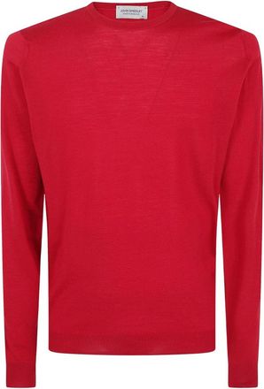 John Smedley Hombre, Jerseys, Rojo, Talla: XL