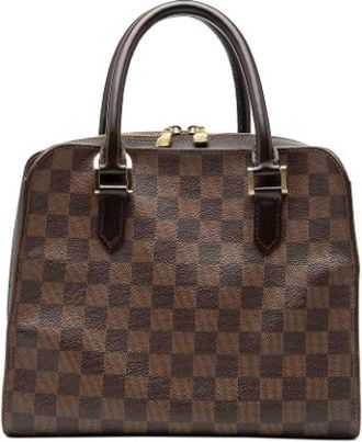 Louis Vuitton Pre-owned Ebene Triana - Dames - Vintage Handtas - Bruin - ONE Size - Leer - Vintage
