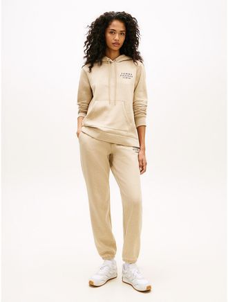 Tommy Hilfiger Womens Monotype Heathered Sweatpant - Sandalwood - XXL