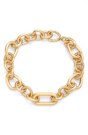 Cult Gaia Reyes Chain Necklace in Brushed Brass at Nordstrom