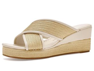 Donald J Pliner Gorgina Womens Wedge Shoes White : 8.5 M, Leather