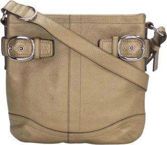 Coach Pre-owned Schoudertas - Dames - Vintage Schoudertas - Bruin - ONE Size - Leer - Vintage