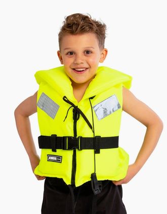 Jobe Mens Jobe Kids Comfort Boating Life Vest - Yellow - Size: 40/60KG