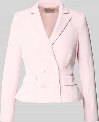 Rinascimento Rinascimento Blazer mit Reverskragen und doppelreihigem Knopfverschluss in Rosa, Gr&ouml;&szlig;e XL