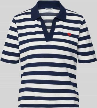 More & More More & More Regular Fit Poloshirt mit Viskose-Anteil Modell Februar in Marine, Gr&ouml;&szlig;e 34