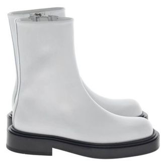 Ferragamo Farah Leather Ankle Boots, Size 7