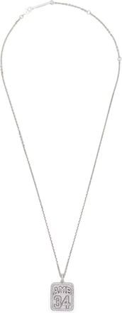 AMBUSH Halsketting met logoplakkaat - Zilver