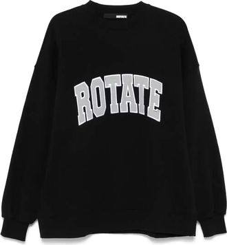 Rotate Logo-Embroidered Sweatshirt - Womens - Organic Cotton