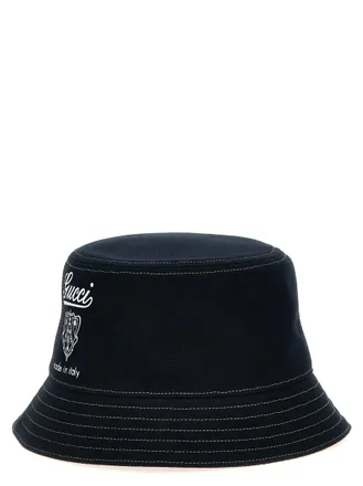 Gucci Blue Logo Bucket Hat