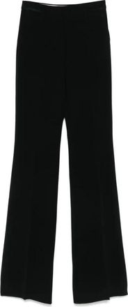 Max Mara Flared Alabama Broeken - Dames - Wijde Broeken - Zwart - S - Broeken