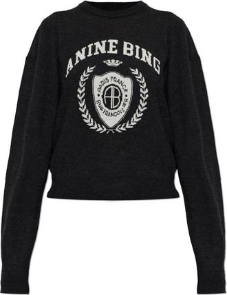 Anine Bing Mia Sweater - Dames - Truien - Grijs - Maat: XS Wol
