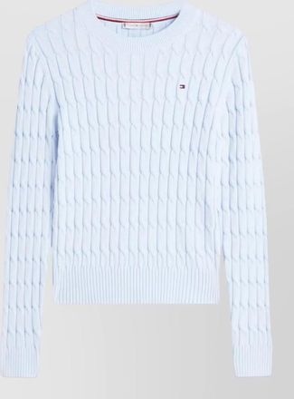 Tommy Hilfiger cable knit crew neck long sleeve sweater