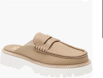 Pedro Garcia Womens Savy Loafer Mule In Camel Cervo