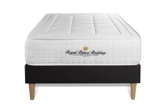 Royal Palace Bedding Royal Palace Bedding - Base Tapizada Negro + Colch&oacute;n Con Espuma Viscoel&aacute;stica 90 X 190