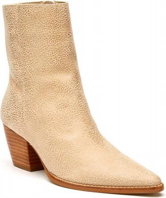 Matisse Footwear Womens Caty Ankle Boots In Ivory Mini Leopard