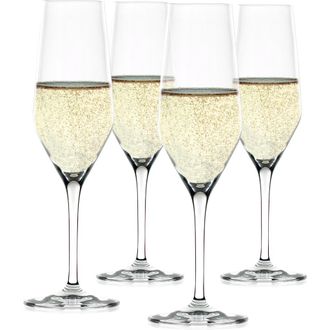 Spiegelau Style Champagne Flute Glass Set of 4 in Clear at Nordstrom