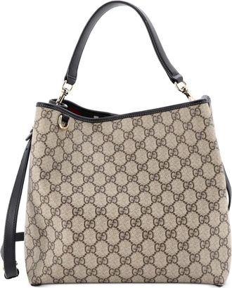 Gucci Borsa a secchiello GG media - Marrone