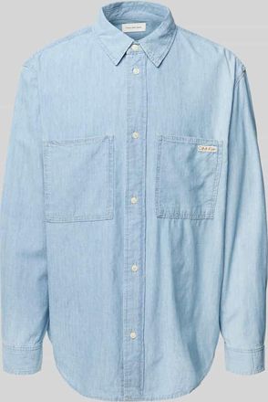 Calvin Klein Jeans Regular Fit Jeanshemd mit aufgesetzten Brusttaschen in Jeansblau, Gr&ouml;&szlig;e XS