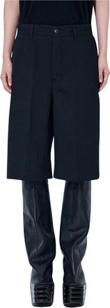 Rick Owens Werkbroek - Dames - Korte Broeken - Zwart - W28 - Korte Broeken