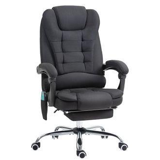 Vinsetto Silla oficina masaje 65x70x119 cm negro