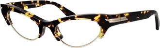 Bottega Veneta Angle Cat Eye Sunglasses - female - Bottega Veneta - Glasses - Multicolor - 52 MM - Accessories