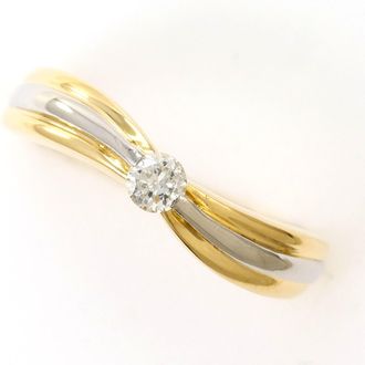 C&A Platinum Yellow Gold Yellow Gold (18K) Platinum 900 Band Ring (Pre-Owned)