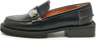 Ganni Mocassini con cristalli 35mm - Nero