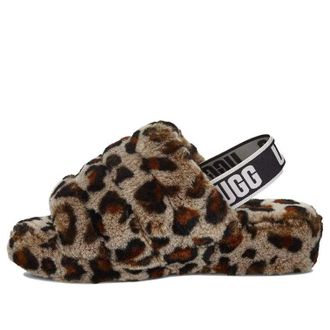 UGG (WMNS) UGG Fluff Yeah Leopard Slipper Leopard print 1106252-AMP
