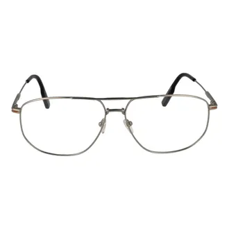 Ermenegildo Zegna ER-1061888 Titanium Aviator Eyeglasses - Silver